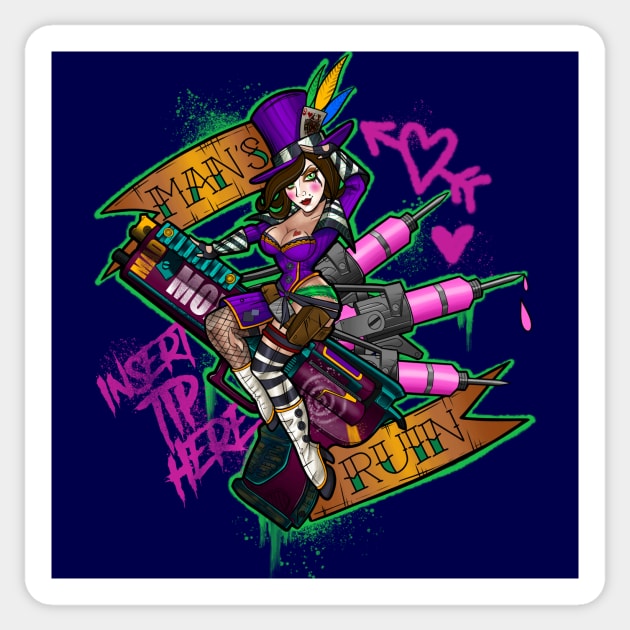 Borderlands Mad Moxxi Sticker by Candymachine85